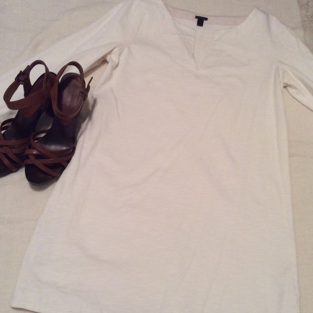 Lightweight white J. crew tunic cover up